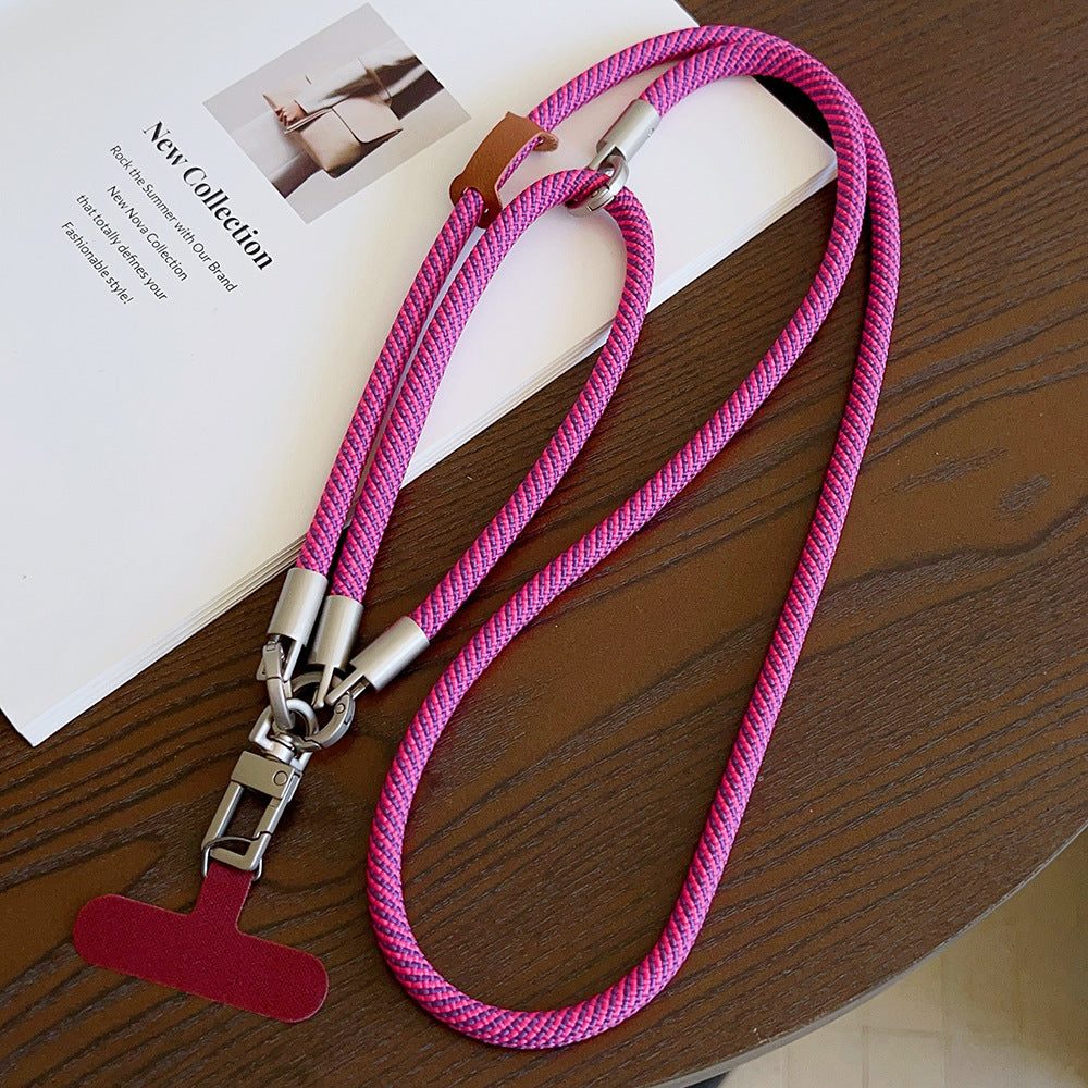 Multicolor Crossbody and Wrist Phone Strap with Tabs – Hand Woven 3-IN-1 Wristlet & Hand Lanyard