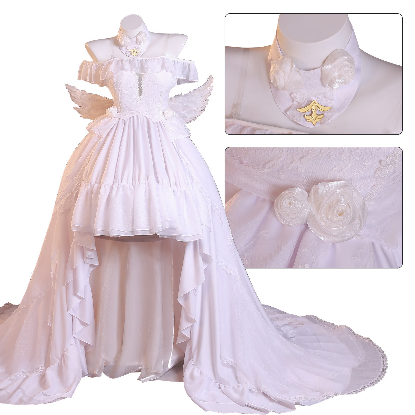 Azur Lane Janus White Rabbit's Promise Wedding Dress Cosplay Costumes