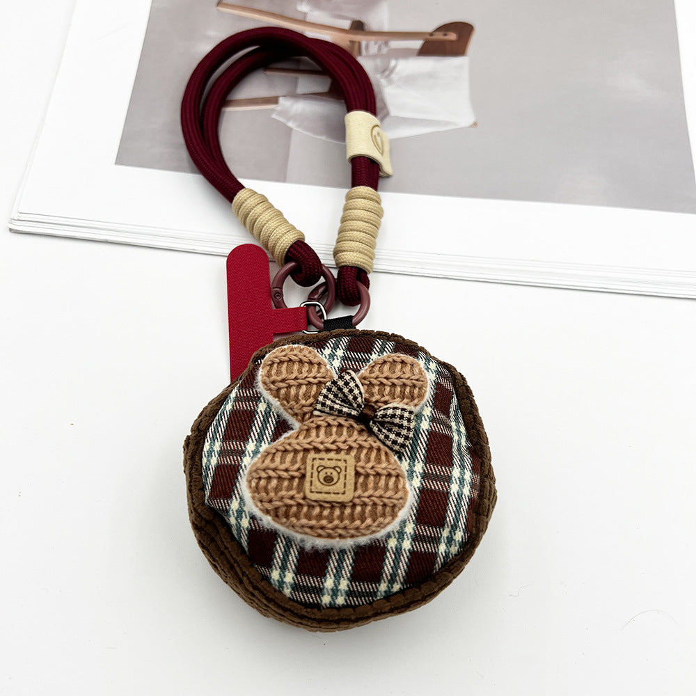 Mouse Mini Coin Purse with Phone Wrist Strap – Headphone Bag & Wristlet & Hand Lanyard