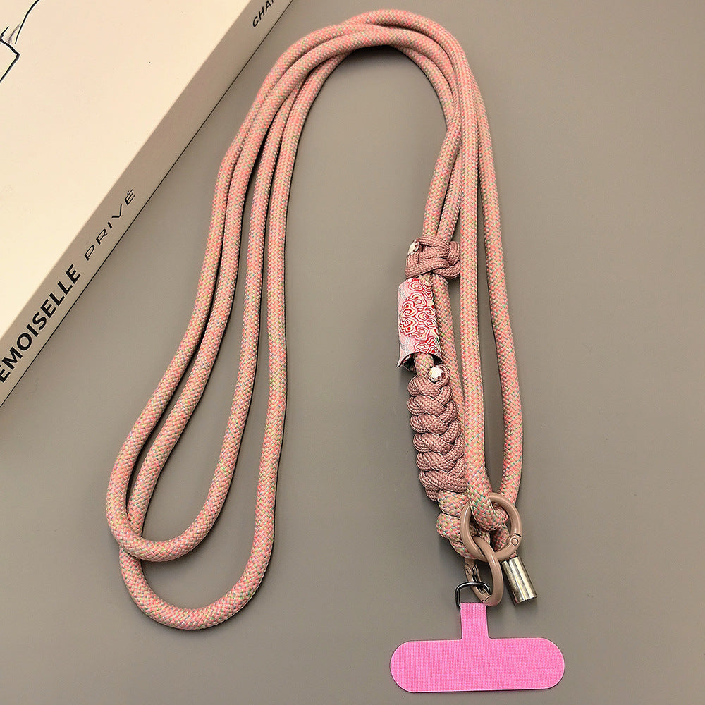 Multicolor Adjustable Crossbody Neck Phone Lanyard Long Strap with Tether Tabs Phone Charm