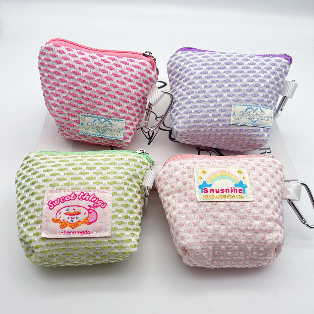 Mini Coin Purse Headphone Bag with Carabiner – Multifunctional Portable Bag Phone Accessory