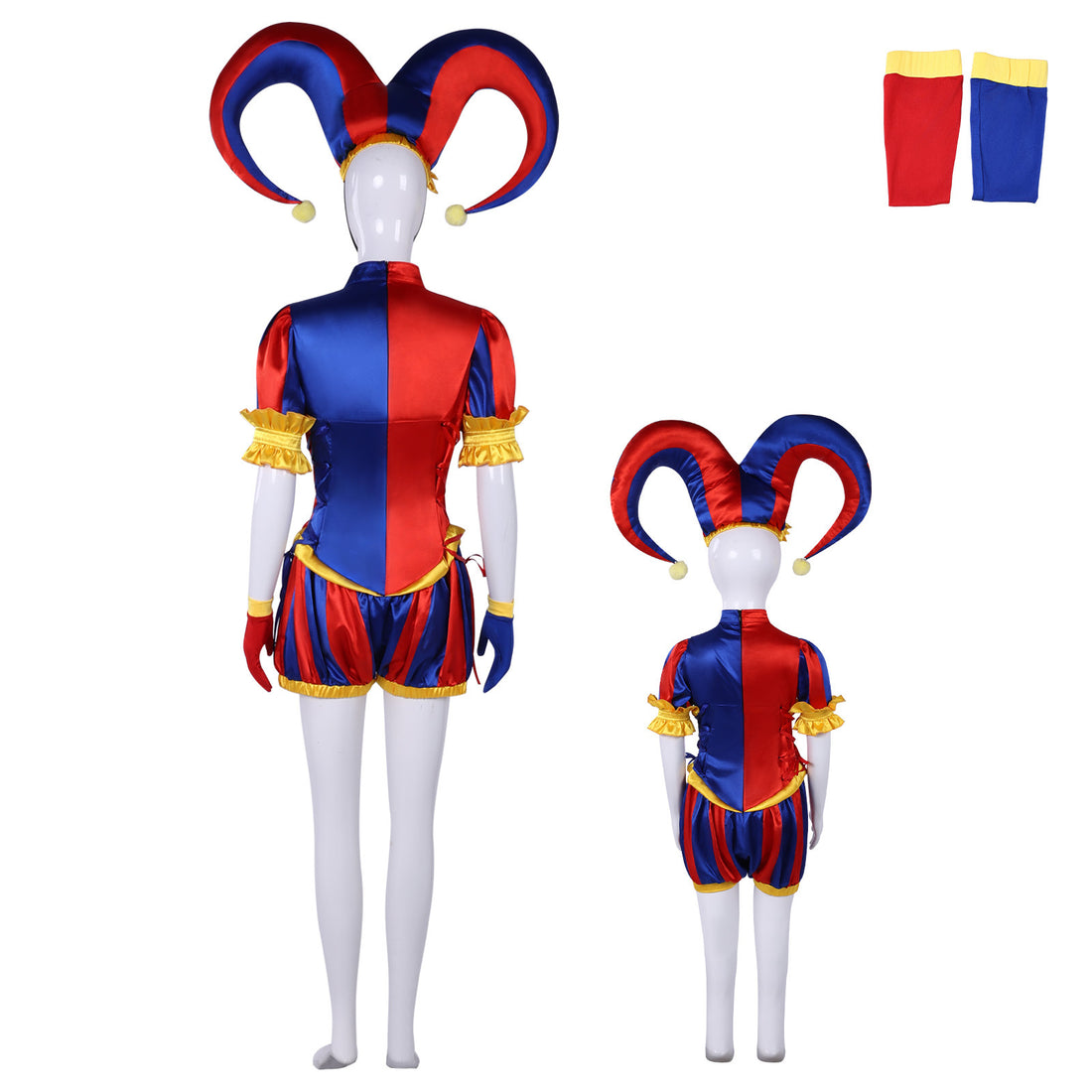 The Amazing Digital Circus Jester Pomni Joker Cosplay Costumes Halloween Party Clown Outfit