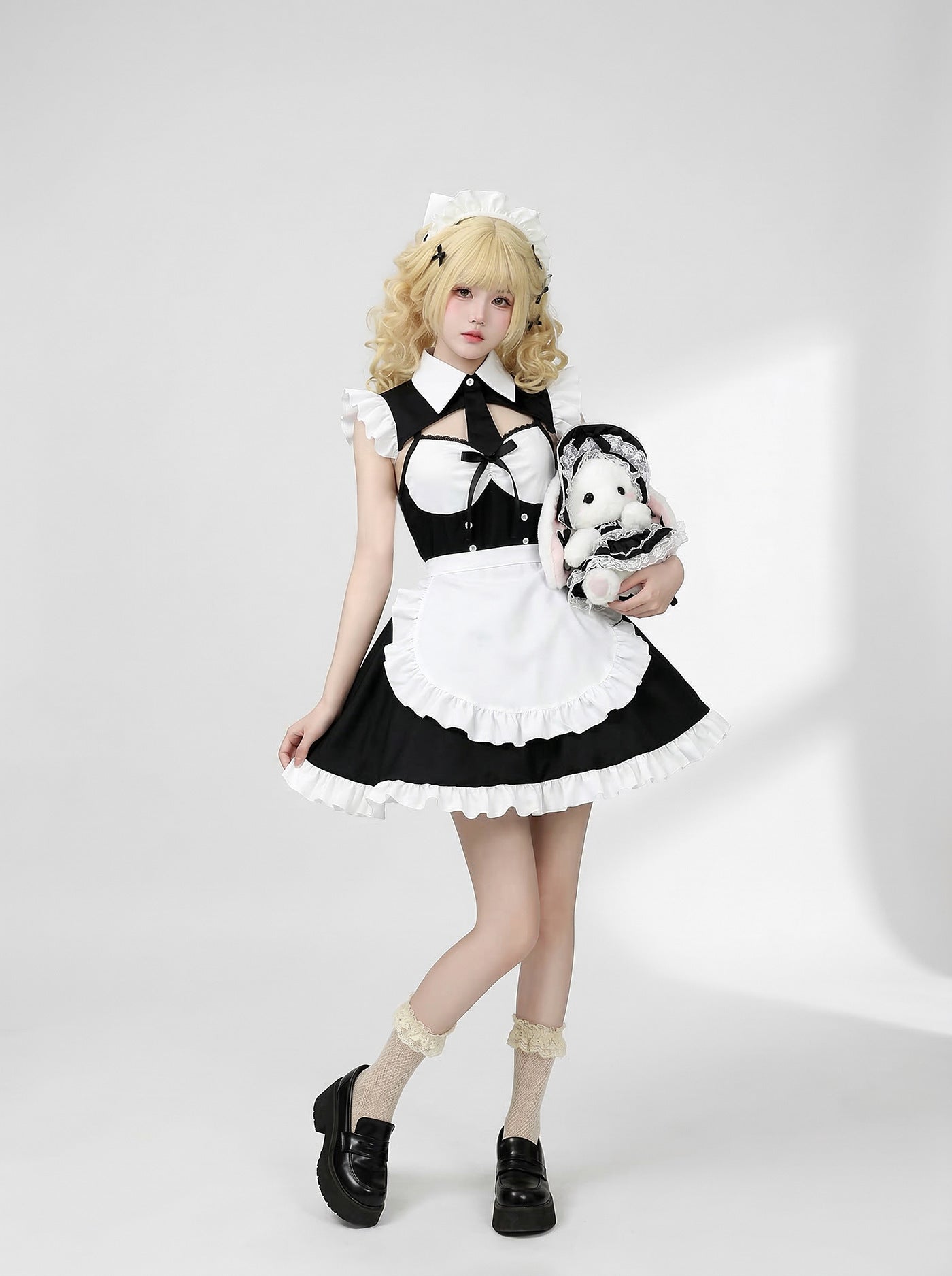Open-back Maid Outfit Game Streamer Cosplay Lolita Dress