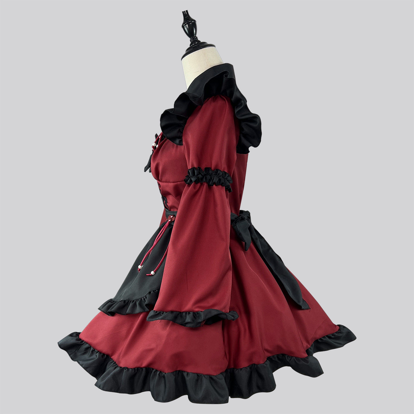 Gothic Little Devil Lolita Maid Outfit Streamer Cosplay Dress