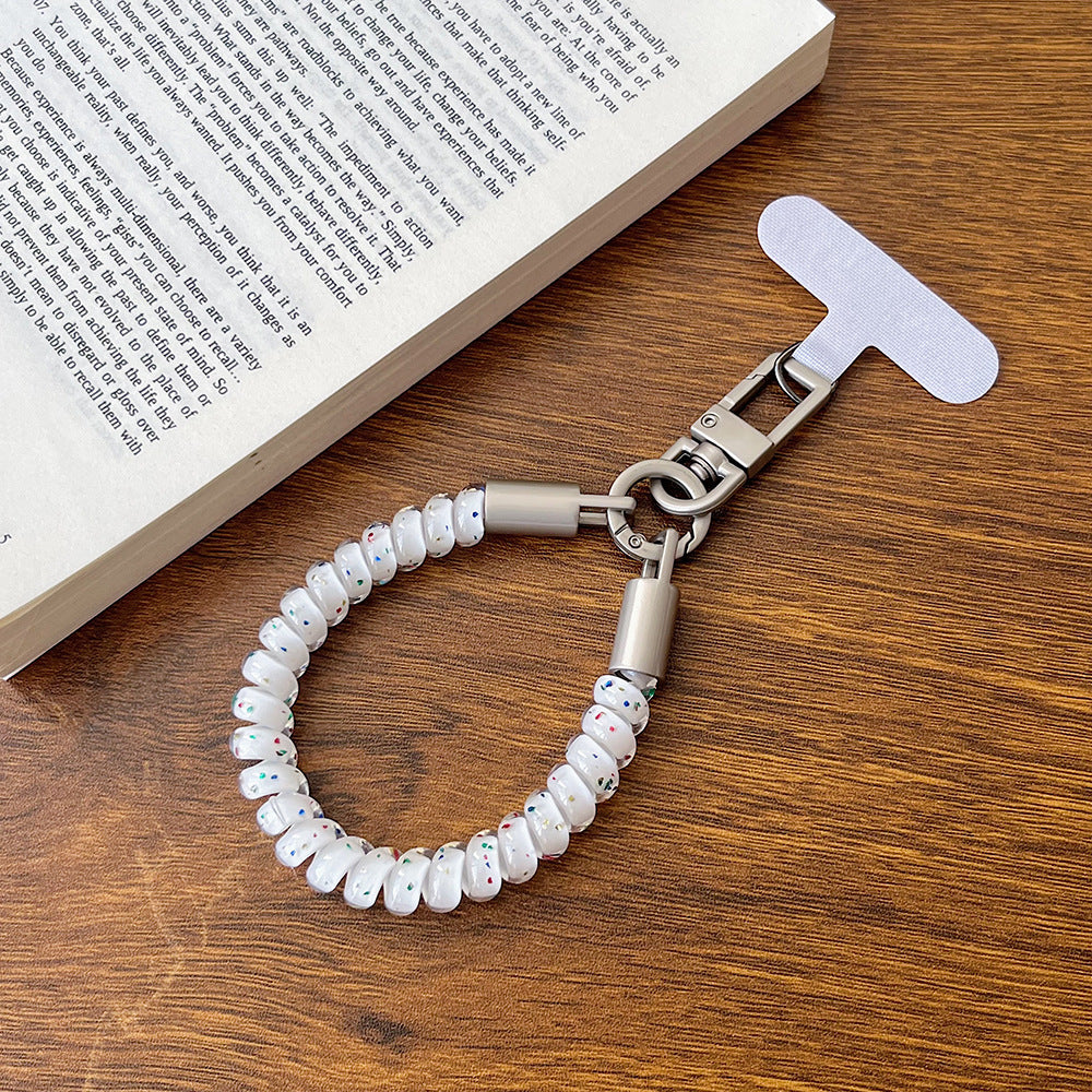 Thick Phone Cord Wrist Phone Strap with Tether Tabs – High Elasticity Wristlet & Hand Lanyard