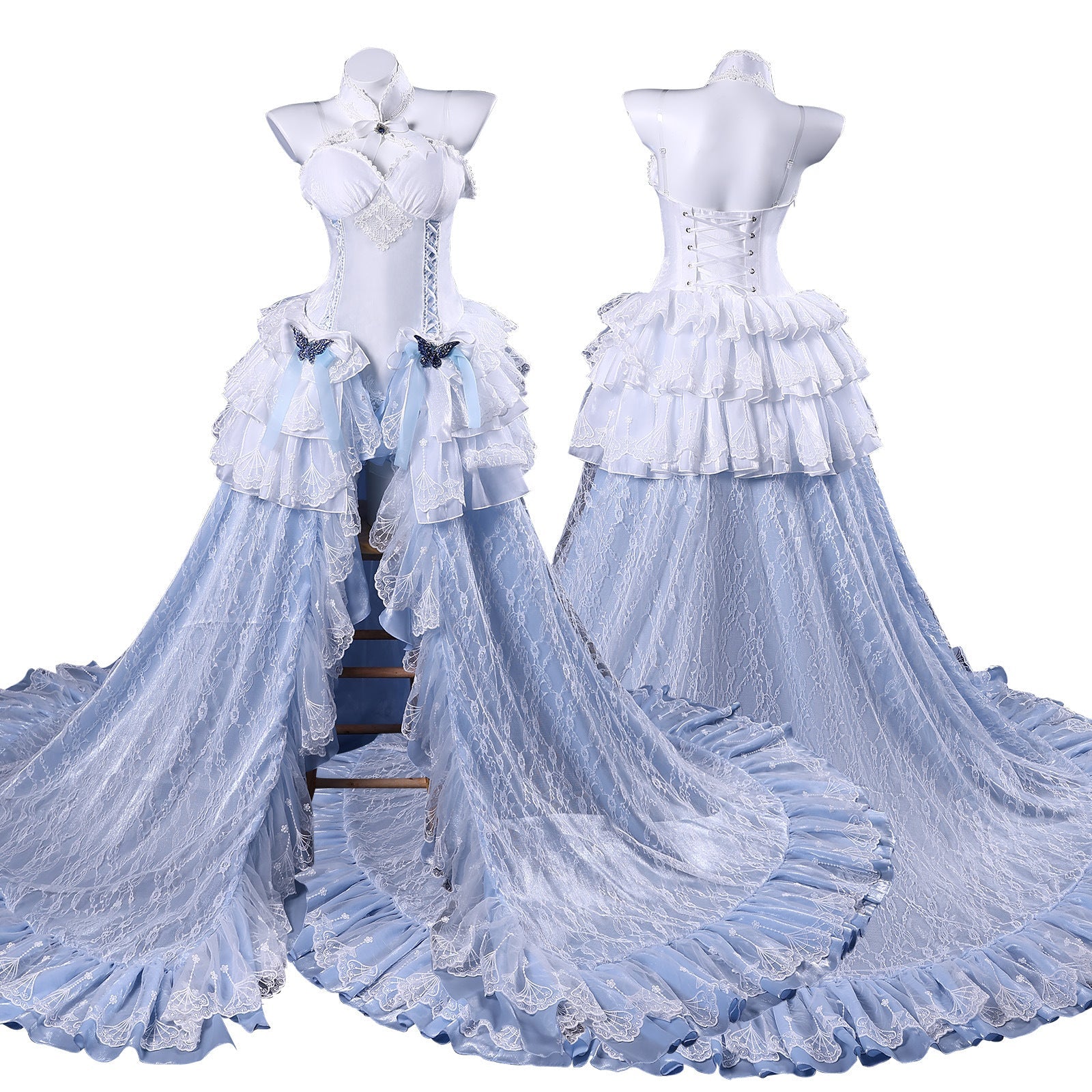 Azur Lane Cheshire White Seaside Melody Wedding Dress Cosplay Costumes