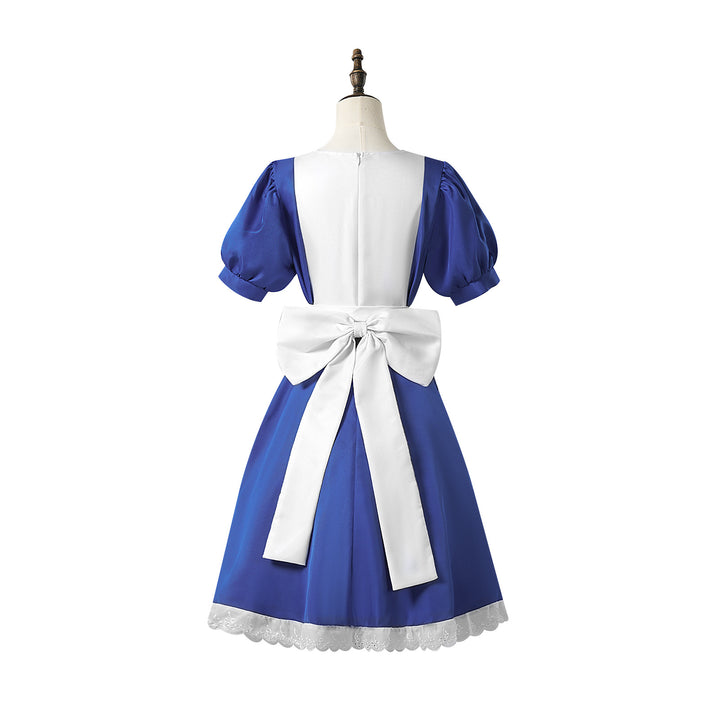Alice Madness Returns Bloodstained Cosplay Costume - Halloween Lolita Maid Dress