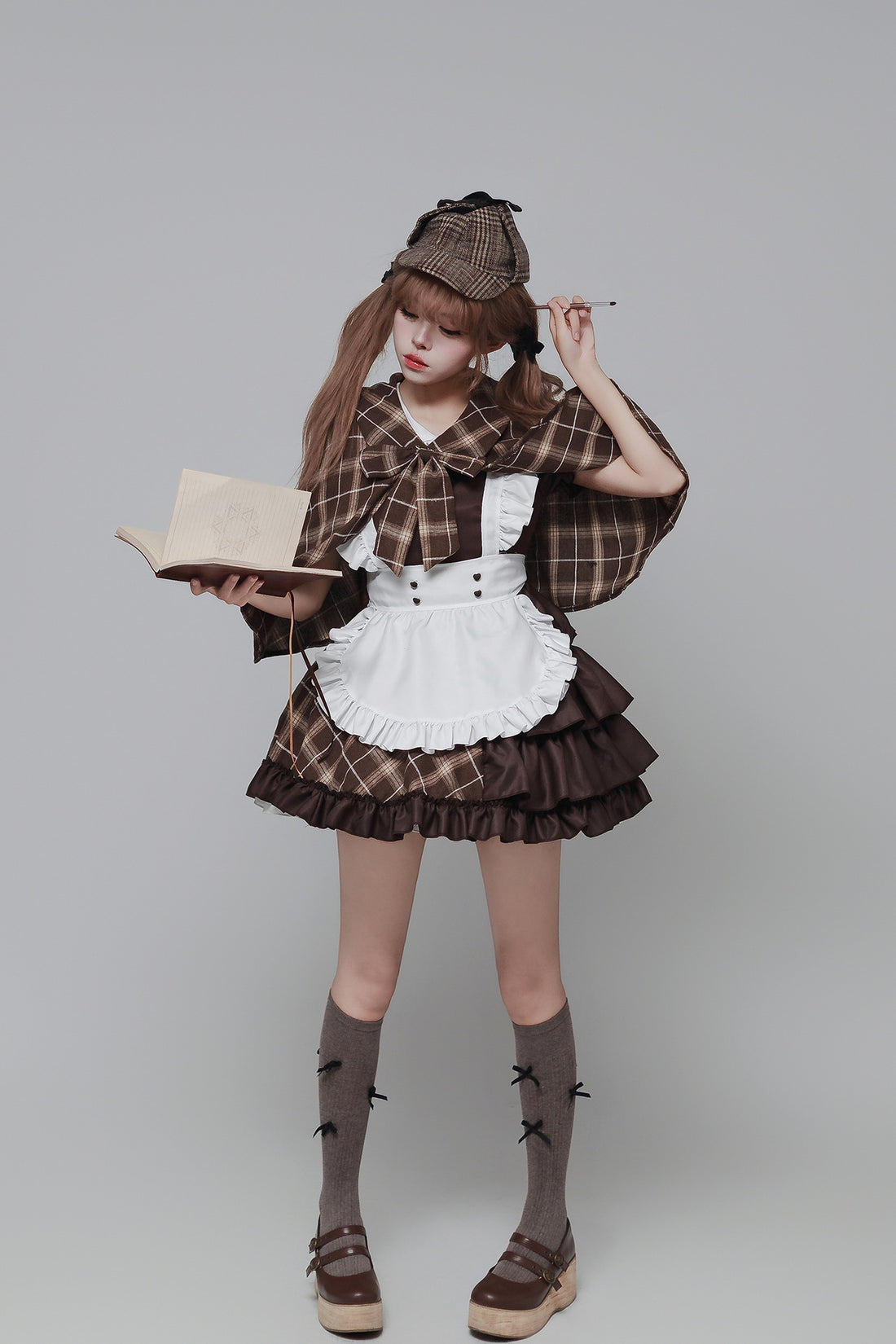 Detective Song Maid Outfit Cosplay Streamers Plus-Size Costume