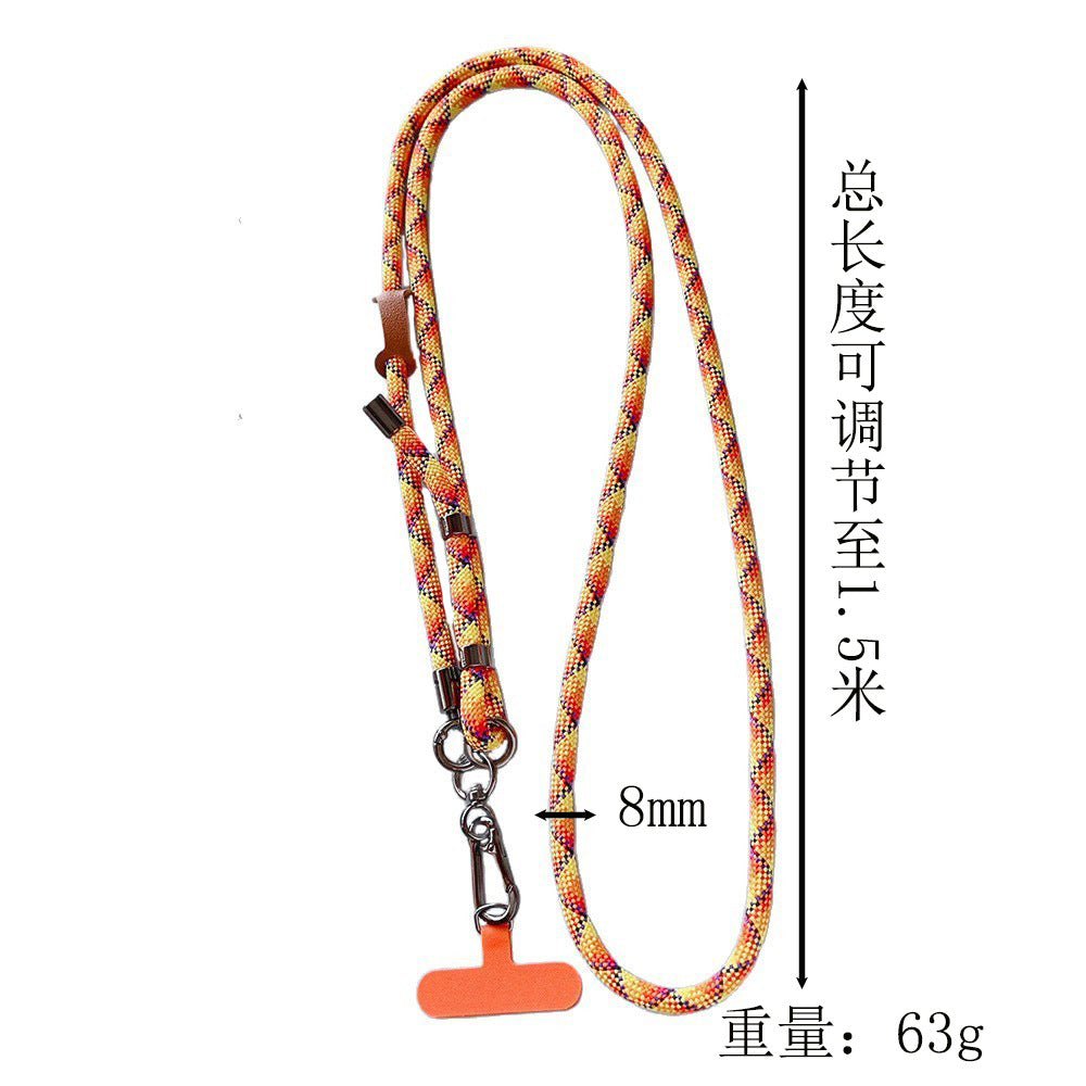 Buckle Adjustable Crossbody Neck Phone Strap with Tether Tabs – Travel Wristlet & Hand Lanyard