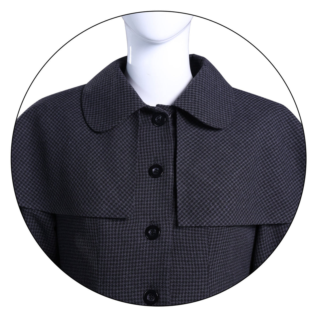 Wednesday 2 Addams Adult and Kids Black Wool Coat Cosplay Costumes