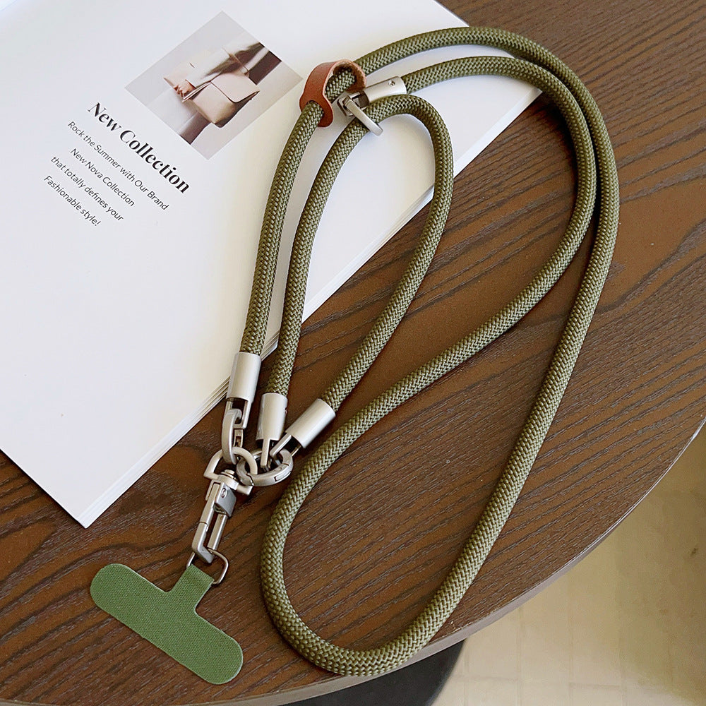 Multicolor Crossbody and Wrist Phone Strap with Tabs – Hand Woven 3-IN-1 Wristlet & Hand Lanyard