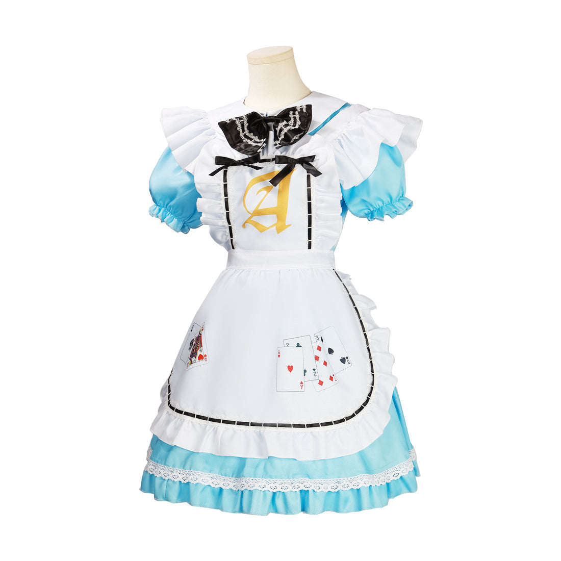 Alice Style Blue Cosplay Costume - Poker Queen Maid Dress Lolita Tea Party Outfit