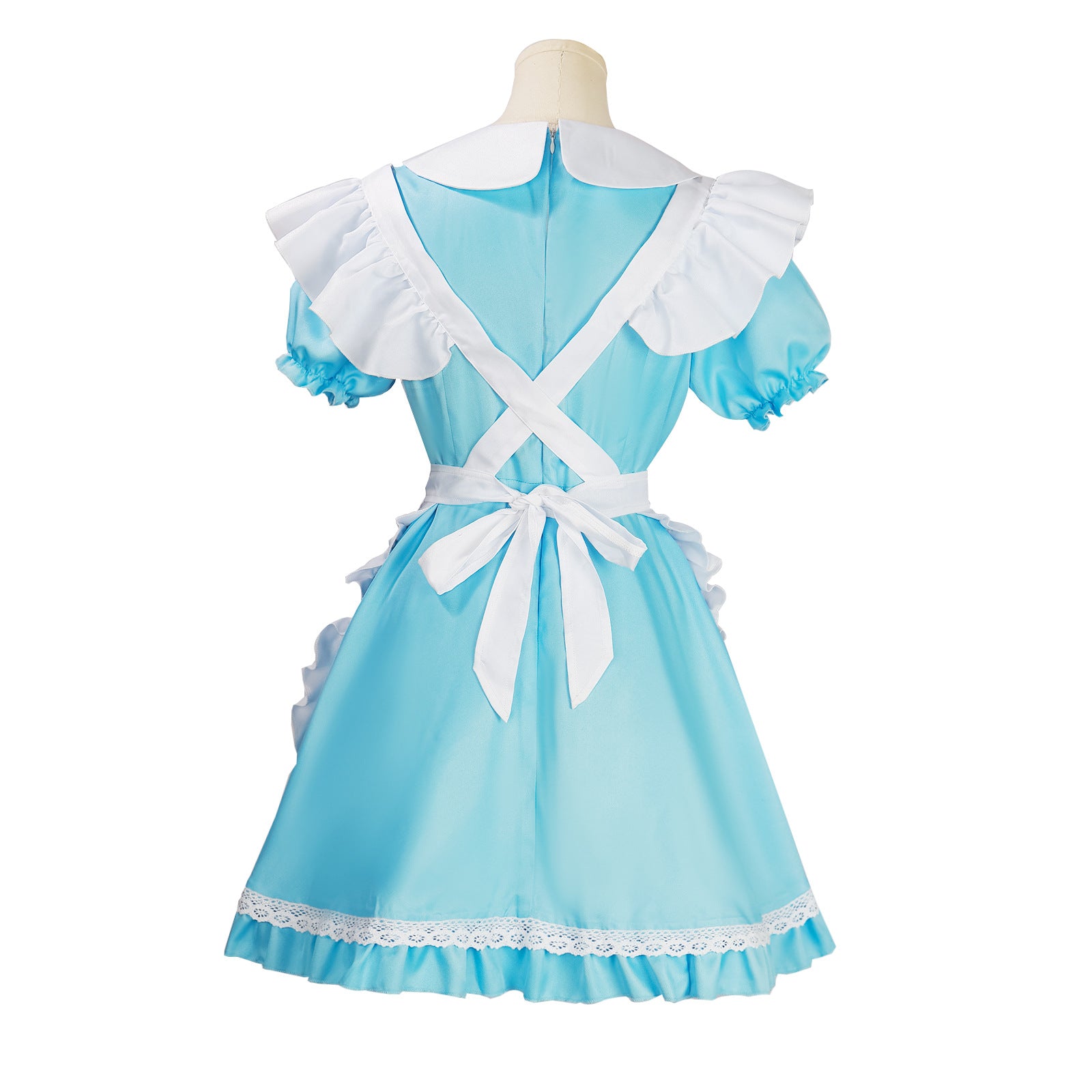 Alice Style Blue Cosplay Costume - Poker Queen Maid Dress Lolita Tea Party Outfit