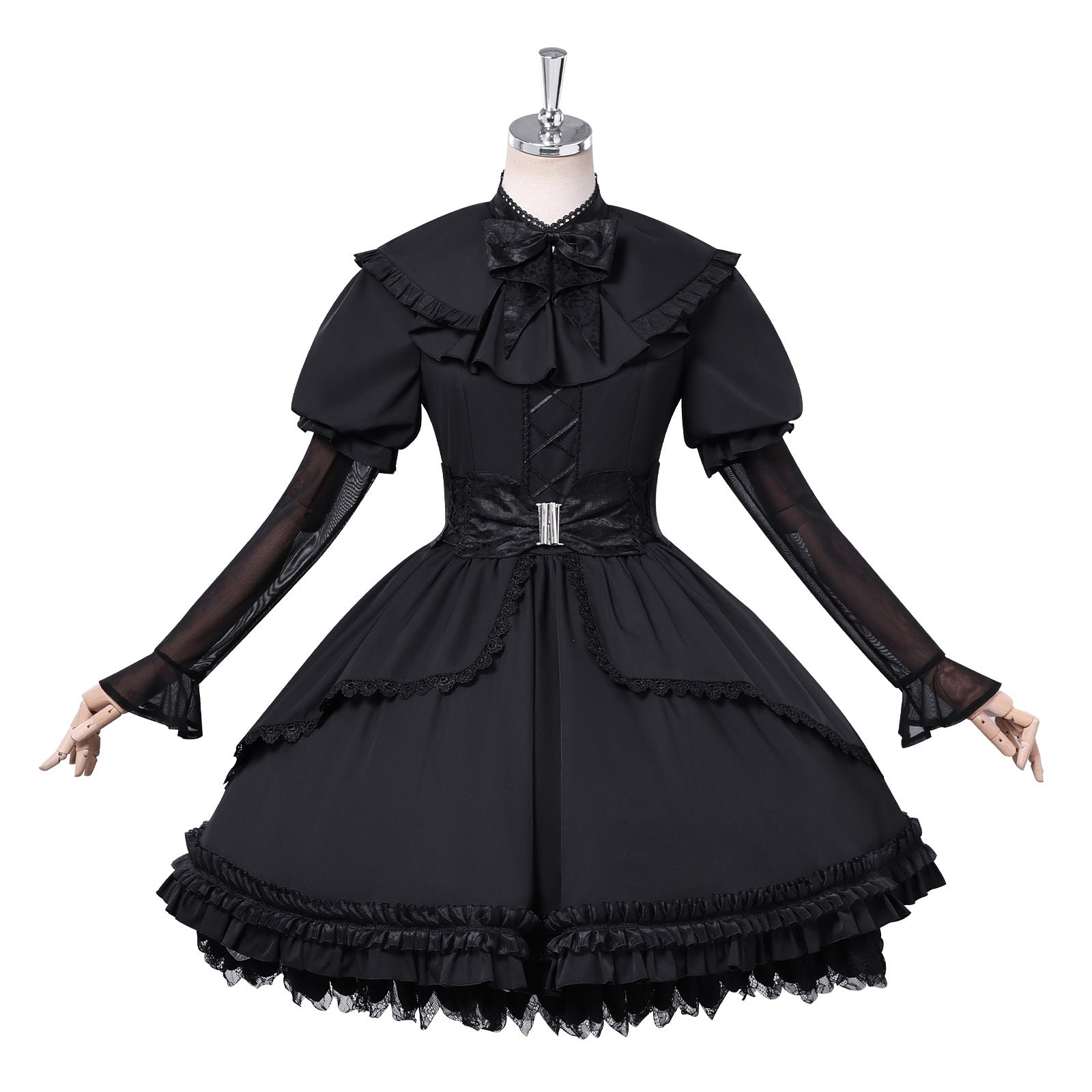 Identity V Gardener Emma Woods Black White Waltz Cosplay Costumes Lolita Dress Halloween Party Outfit