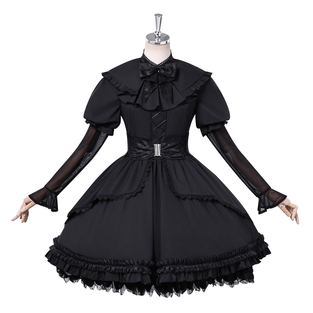 Identity V Gardener Emma Woods Black White Waltz Cosplay Costumes Lolita Dress Halloween Party Outfit