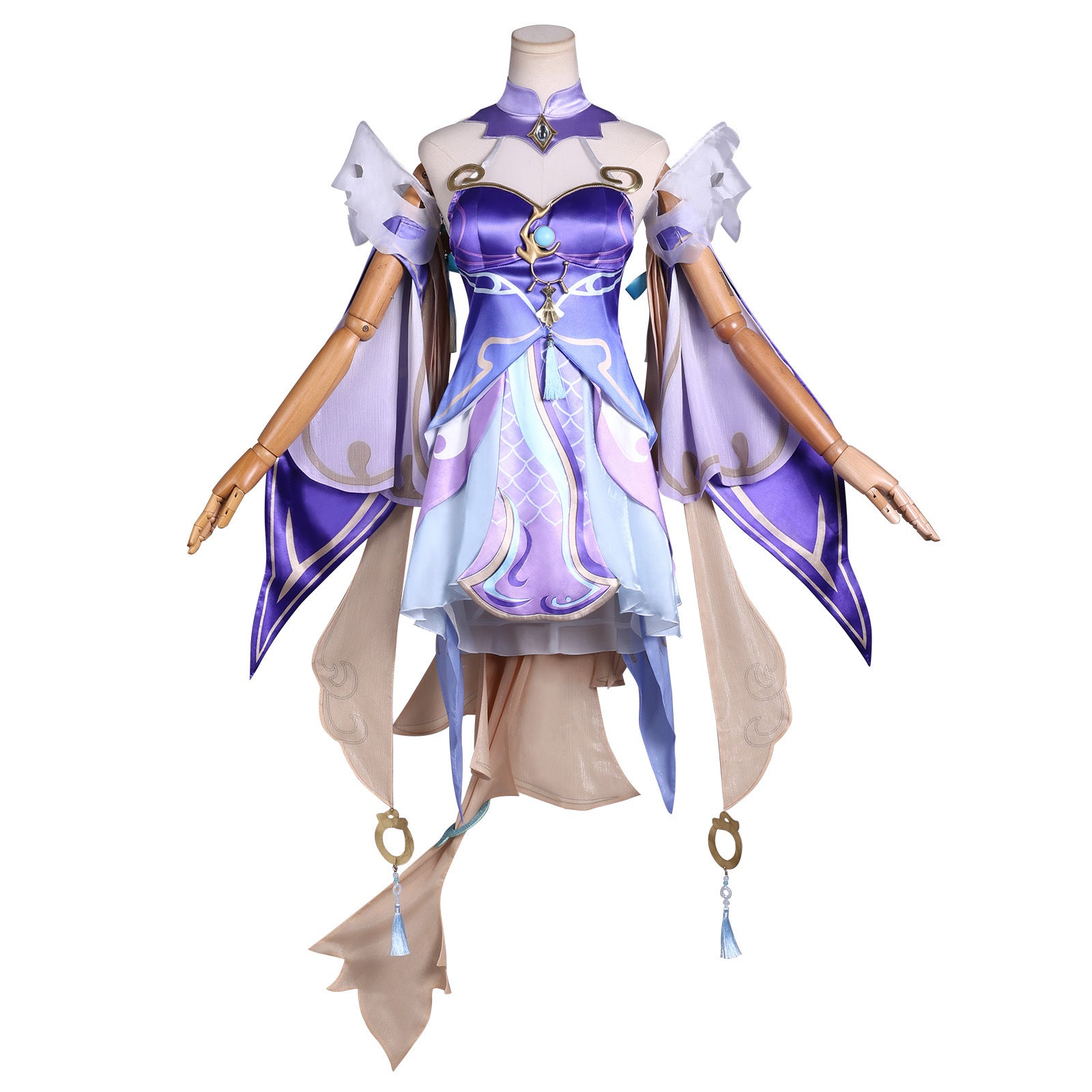 Honor of Kings Xi Shi Wandering Dragon Violet Flower Full Set Cosplay Costume