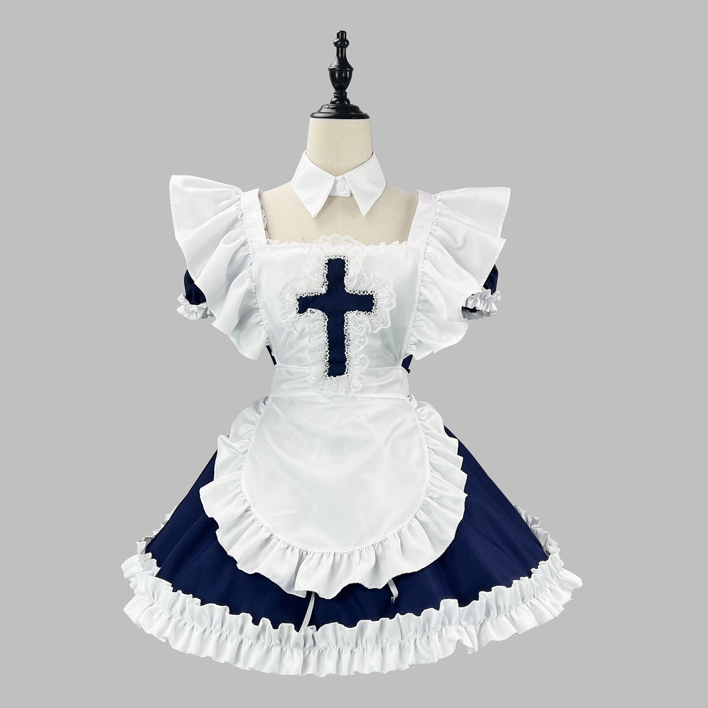 Classic Short Sleeve Lolita Dress Cute Japanese Maid Cosplay