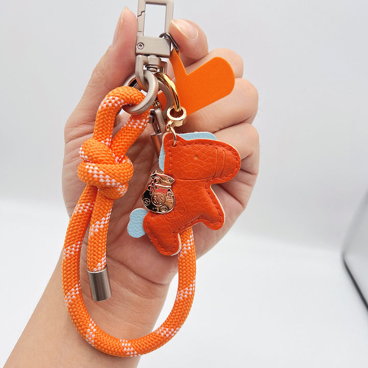 Adjustable Knotted Wrist Phone Strap with Tether Tabs – Leather Horse Wristlet & Hand Lanyard