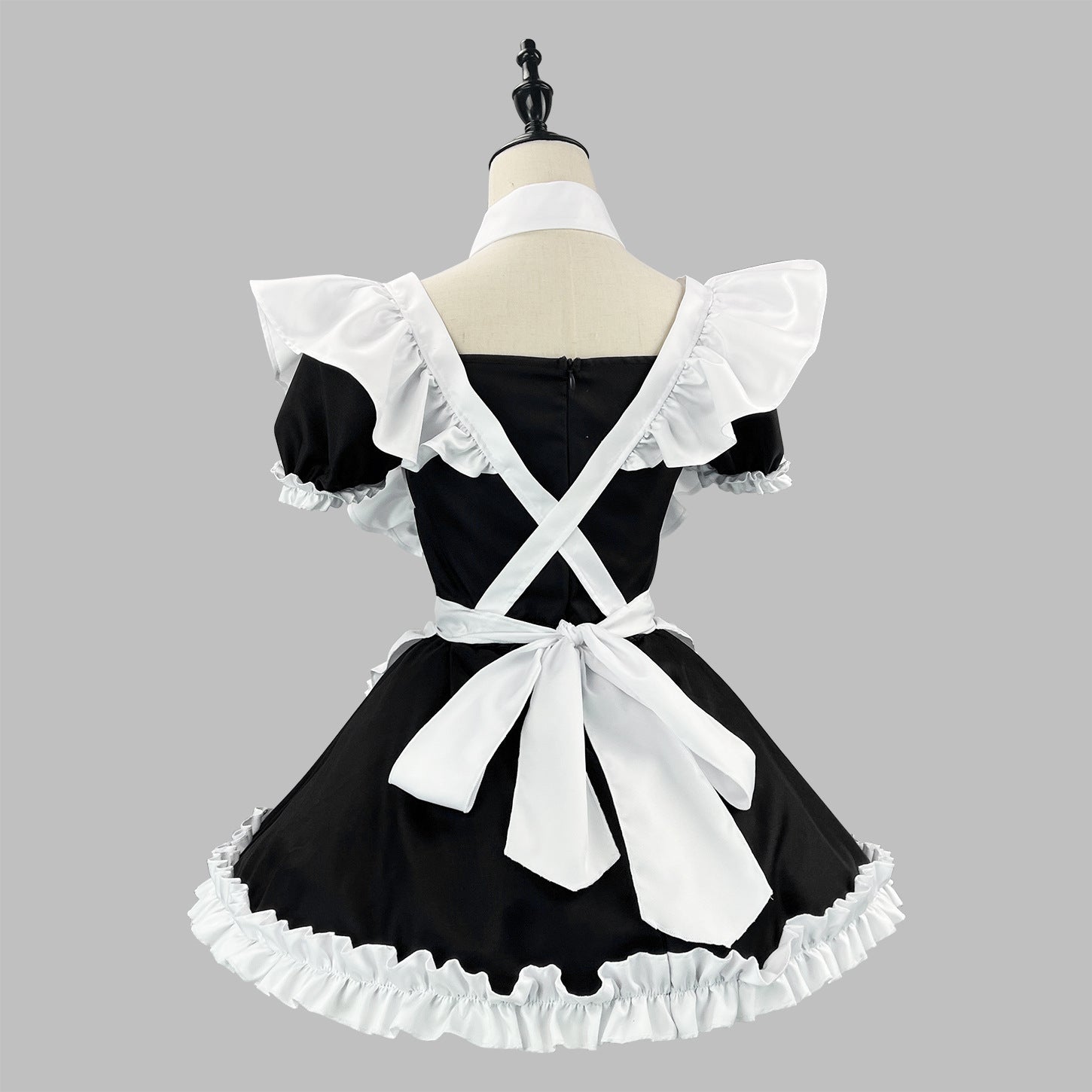 Classic Short Sleeve Lolita Dress Cute Japanese Maid Cosplay