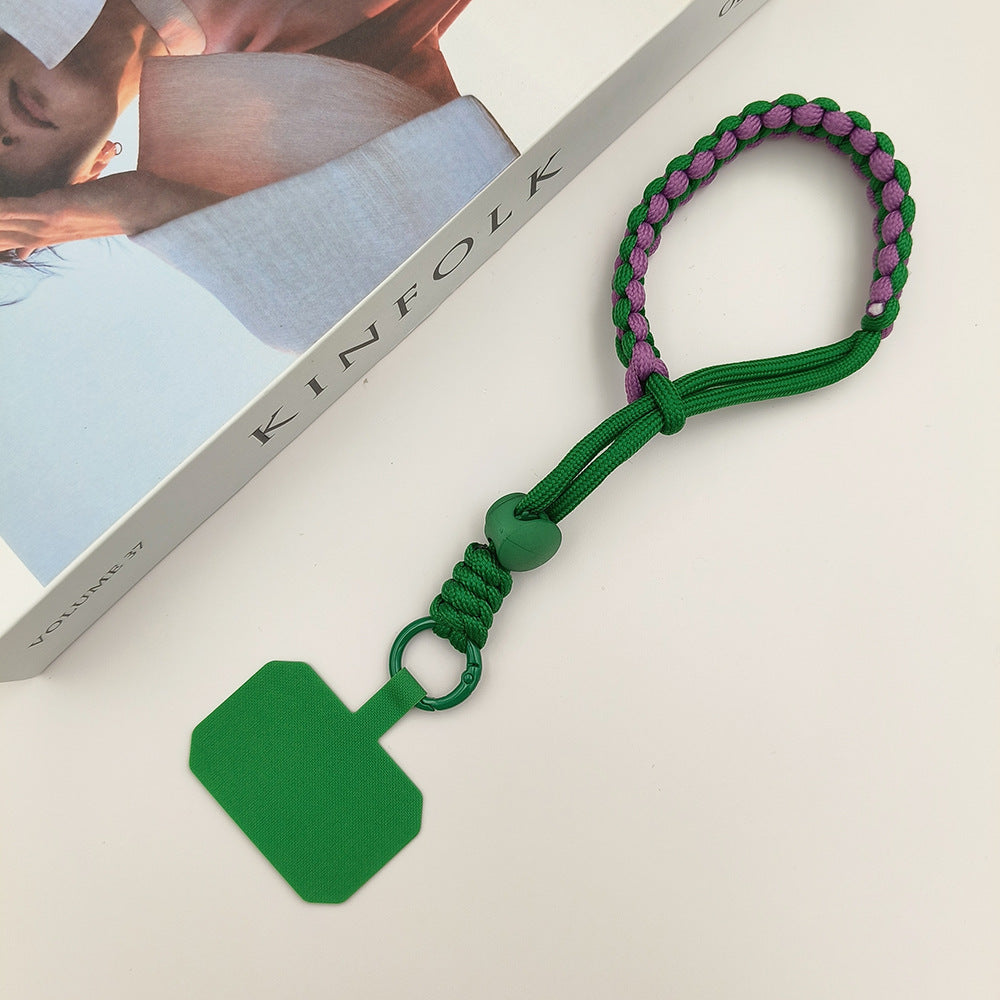 Multicolor Adjustable Wrist Phone Strap with Tether Tabs – Hand Woven Wristlet & Hand Lanyard