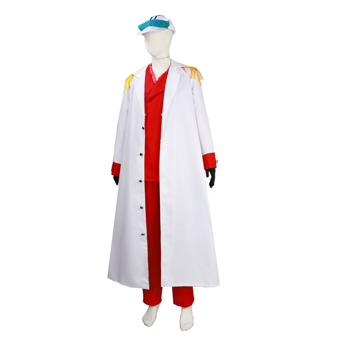 Anime Navigation Cosplay Costumes Akainu Sakazuki Justice Navy Marines Admiral Suit