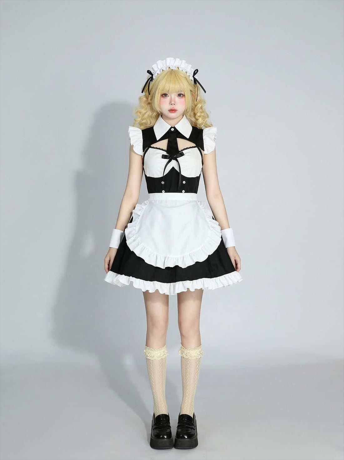 Open-back Maid Outfit Game Streamer Cosplay Lolita Dress