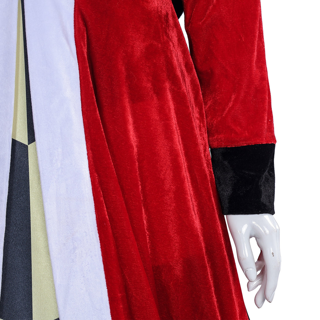 Women Queen of Hearts Costume - Alice Deluxe Red Queen Cosplay Dress for Halloween Party