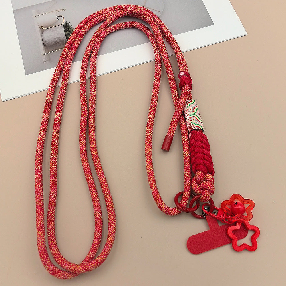 Multicolor Adjustable Crossbody Neck Phone Lanyard Long Strap with Tether Tabs Phone Charm