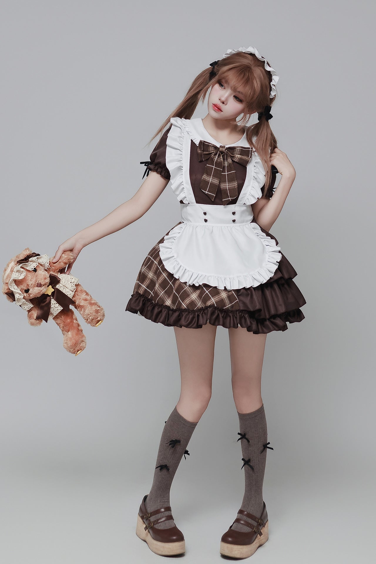 Detective Song Maid Outfit Cosplay Streamers Plus-Size Costume