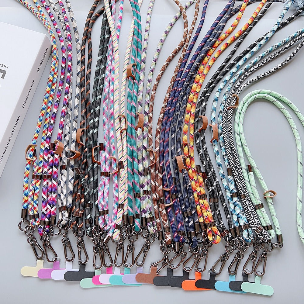 Buckle Adjustable Crossbody Neck Phone Strap with Tether Tabs – Travel Wristlet & Hand Lanyard
