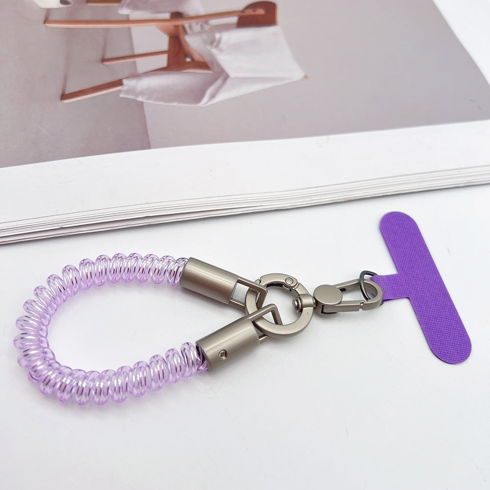 TPU Phone Cord Wrist Phone Strap with Tether Tabs – Elasticity Short Wristlet & Hand Lanyard