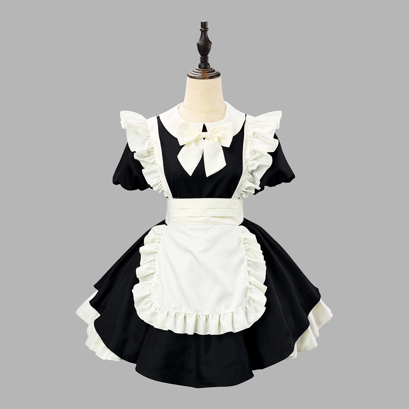 Inverted Pleat Ruffle Maid Outfit Classic Cosplay Lolita Dress