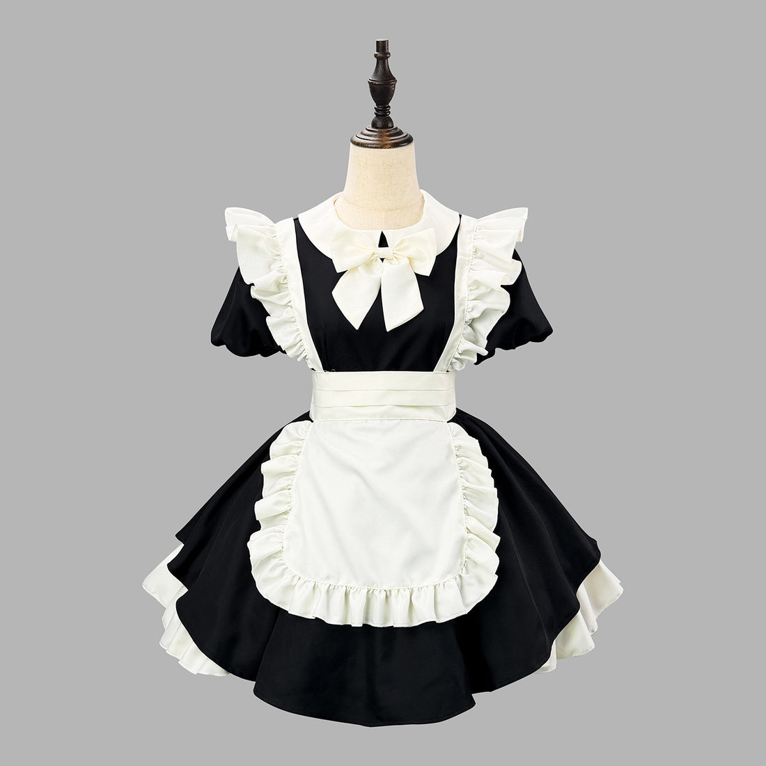 Inverted Pleat Ruffle Maid Outfit Classic Cosplay Lolita Dress