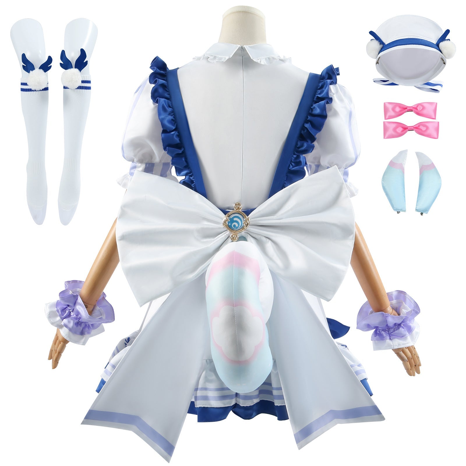 Game Genshin Impact Sigewinne X Luckin Coffee Cosplay Costumes