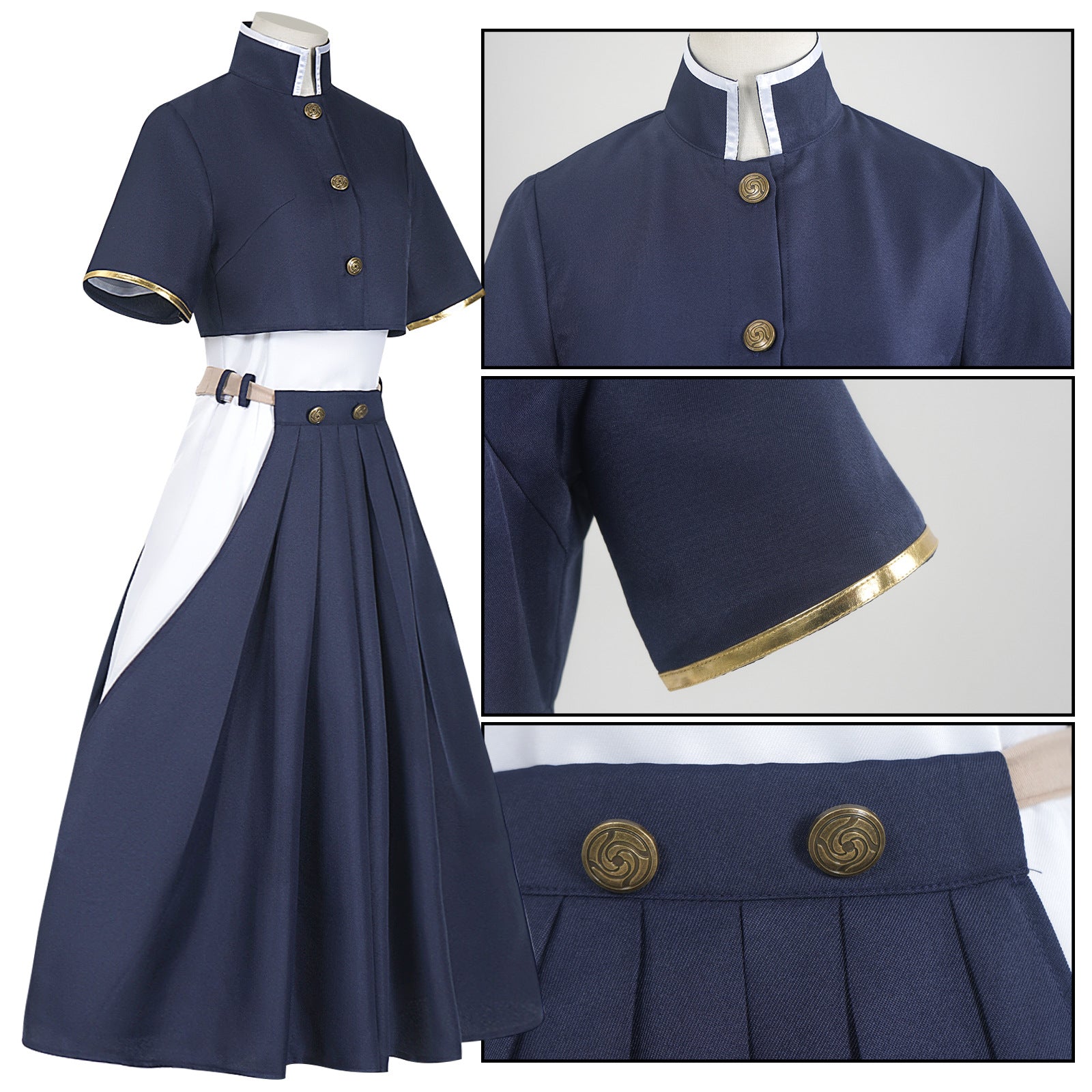 Honor of Kings Jia Luo Shenguang Yihua Collab Skin Uniform Cosplay Costume