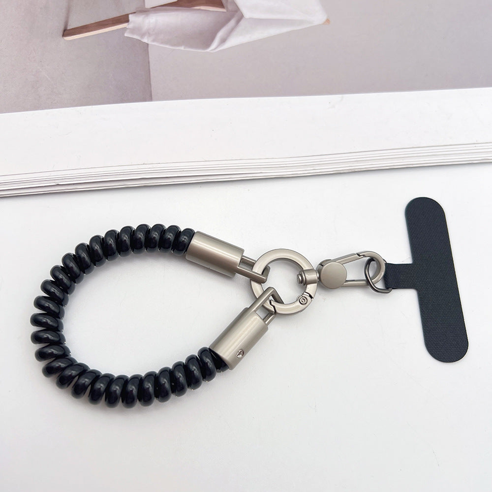 TPU Phone Cord Wrist Phone Strap with Tether Tabs – Elasticity Short Wristlet & Hand Lanyard