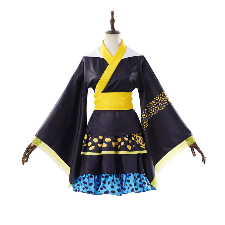 Navigation Trafalgar D. Water Law Cosplay Genderbend One Piece Kimono Women Halloween Dress