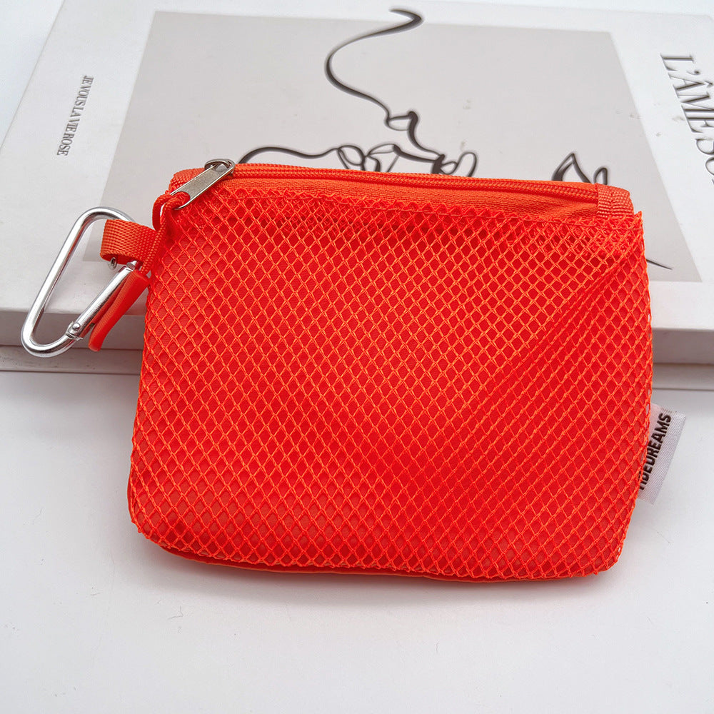 Mini Coin Purse Headphone Bag with Carabiner – Multifunctional Portable Bag Phone Accessory