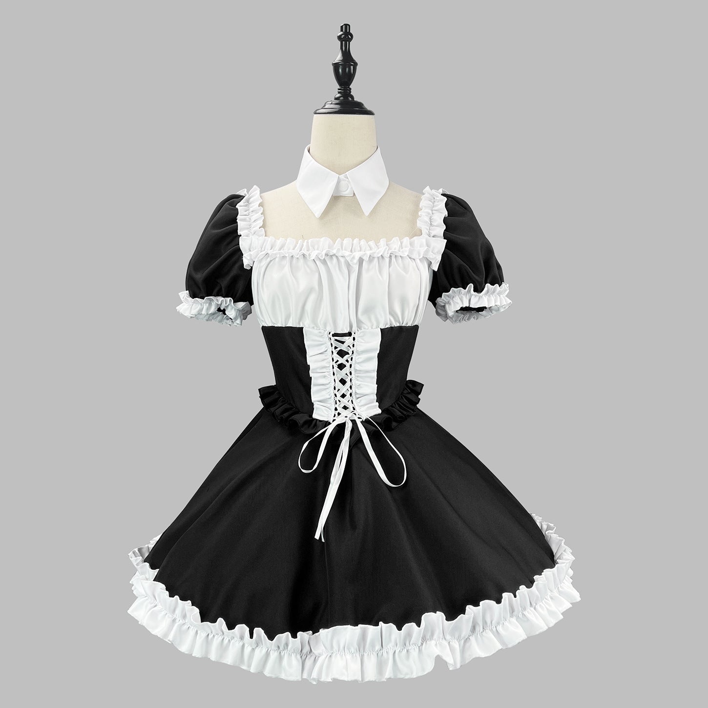 Classic Short Sleeve Lolita Dress Cute Japanese Maid Cosplay
