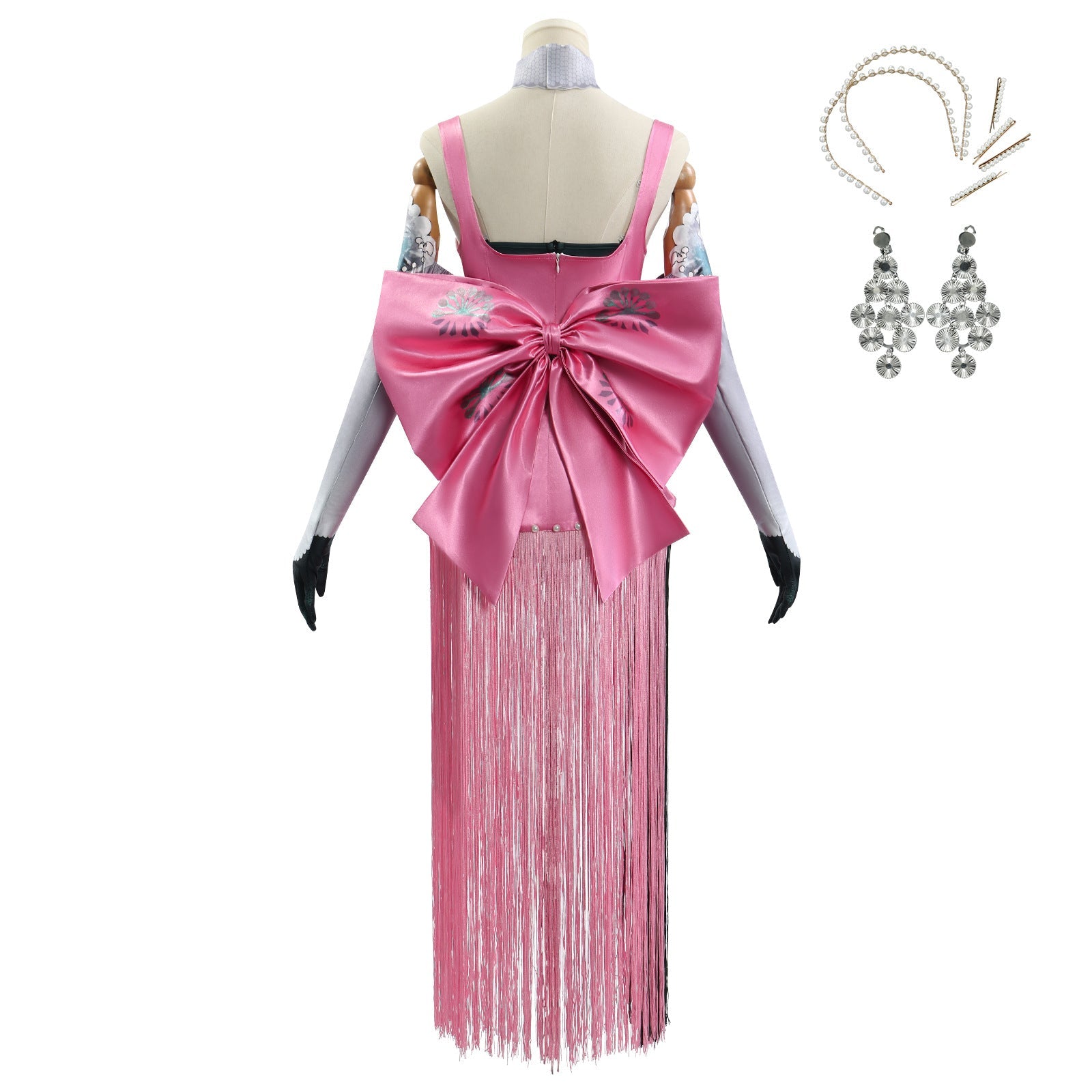 Game Reverse: 1999 Anjo Nala Pink Dress Cosplay Costumes