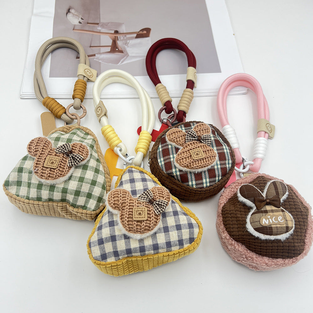 Mouse Mini Coin Purse with Phone Wrist Strap – Headphone Bag & Wristlet & Hand Lanyard