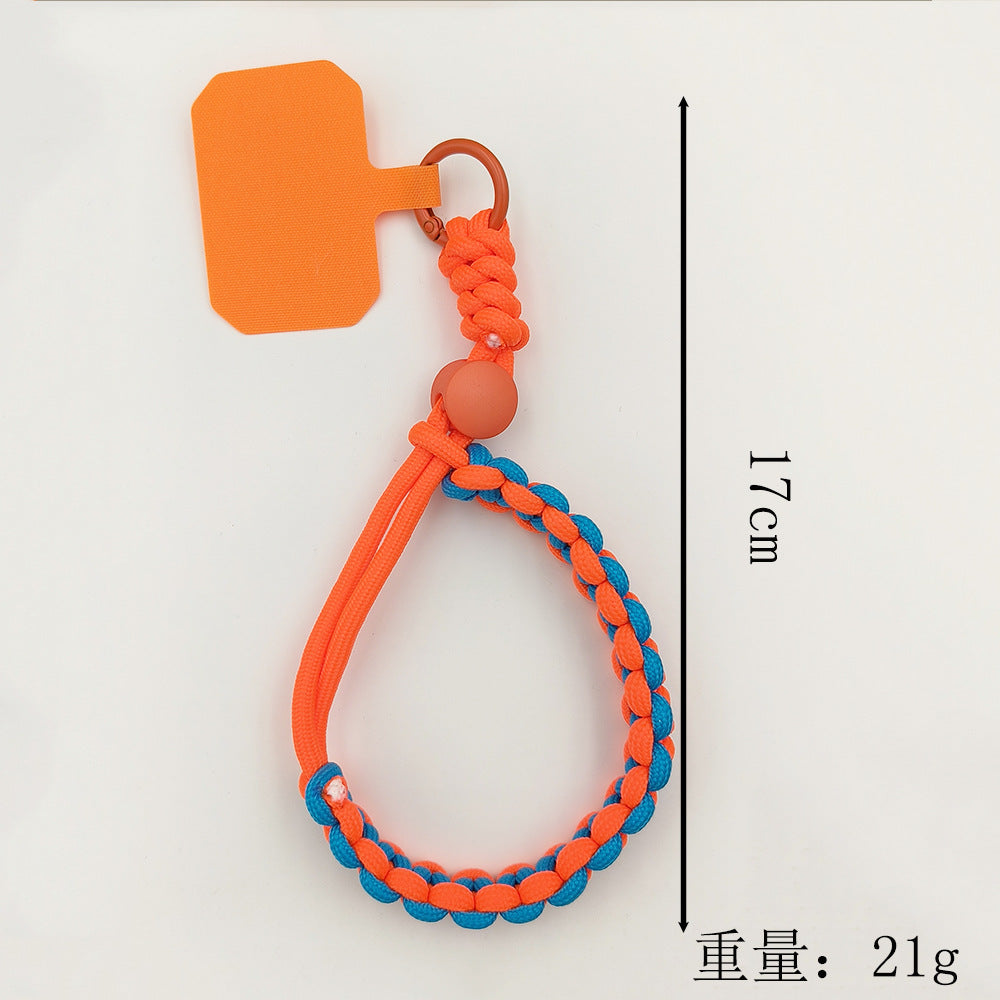 Multicolor Adjustable Wrist Phone Strap with Tether Tabs – Hand Woven Wristlet & Hand Lanyard