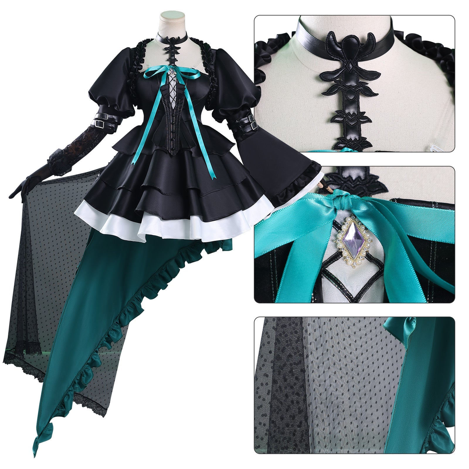 Game Arknights Wakaba Mutsumi X Ave Mujica Mortis Cosplay Costumes