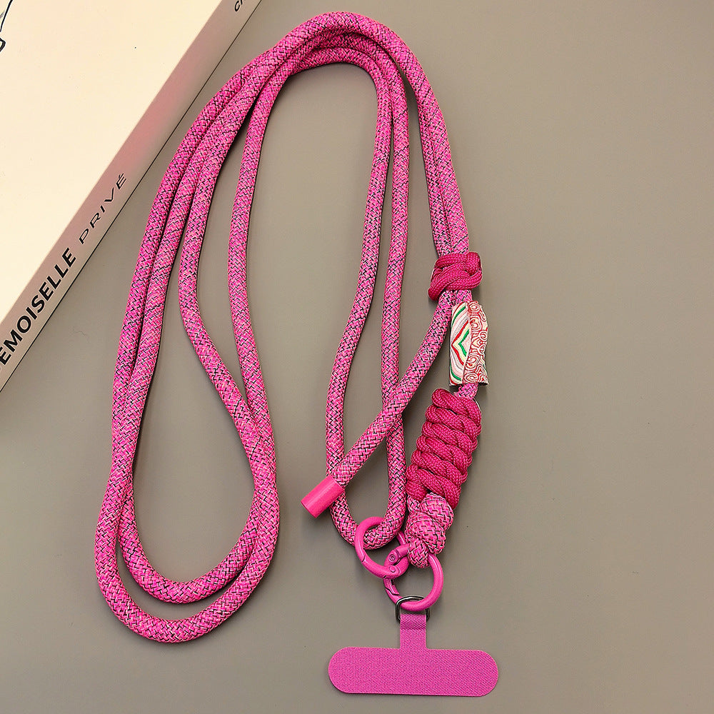 Multicolor Adjustable Crossbody Neck Phone Lanyard Long Strap with Tether Tabs Phone Charm