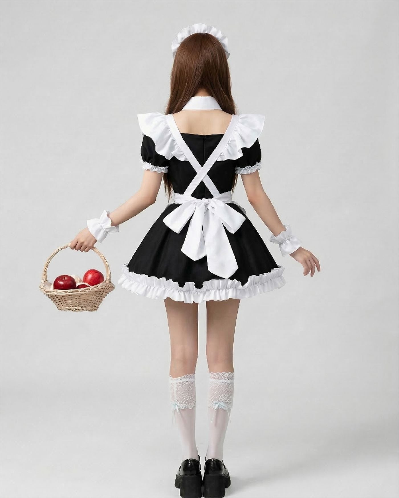 Classic Short Sleeve Lolita Dress Cute Japanese Maid Cosplay