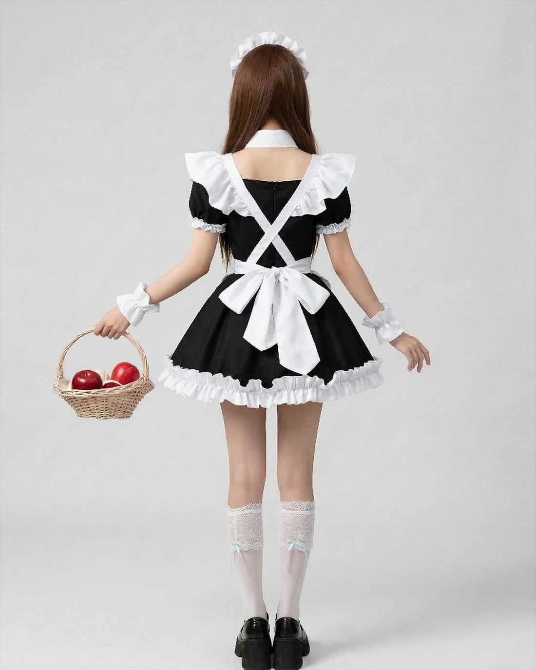 Classic Short Sleeve Lolita Dress Cute Japanese Maid Cosplay