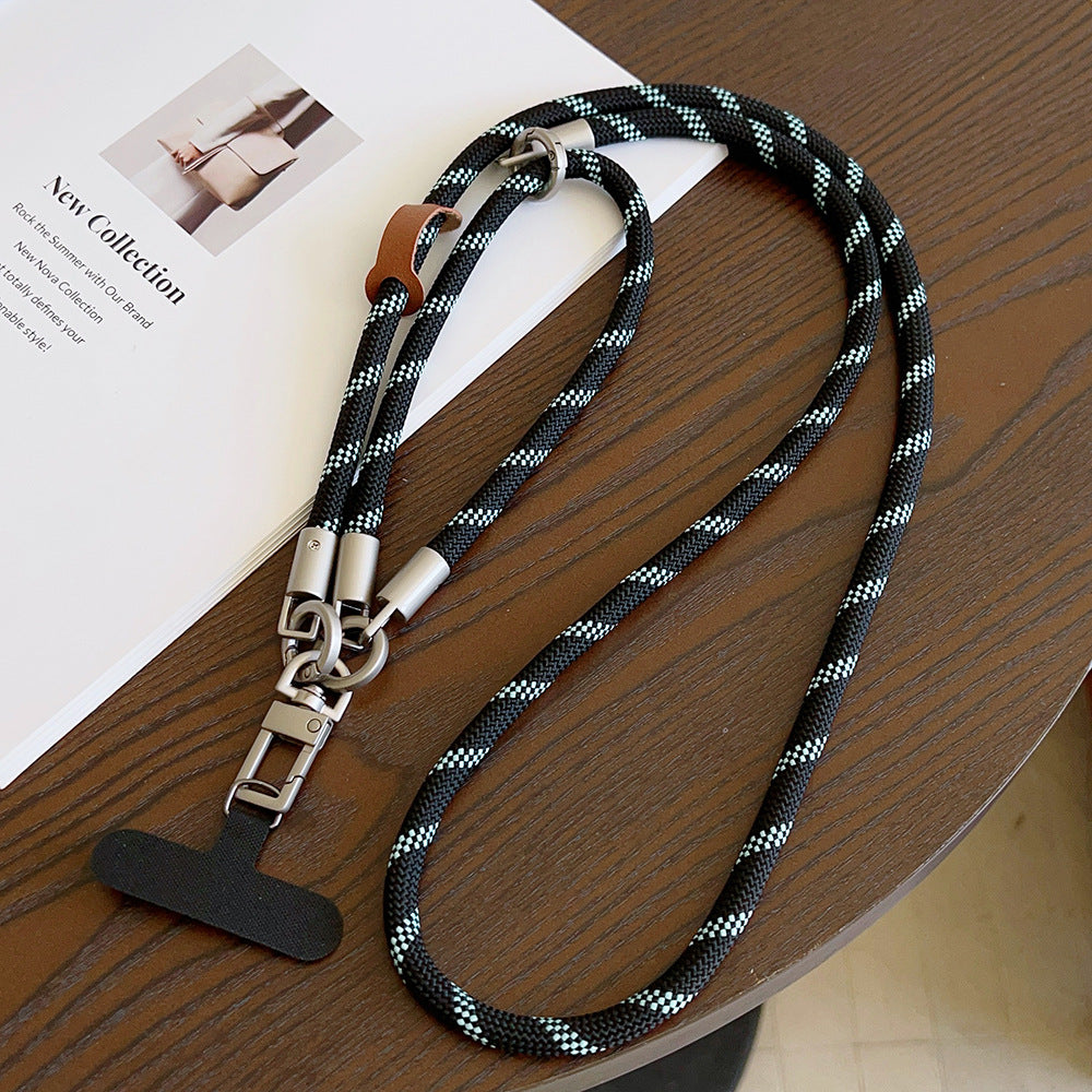 Multicolor Crossbody and Wrist Phone Strap with Tabs – Hand Woven 3-IN-1 Wristlet & Hand Lanyard