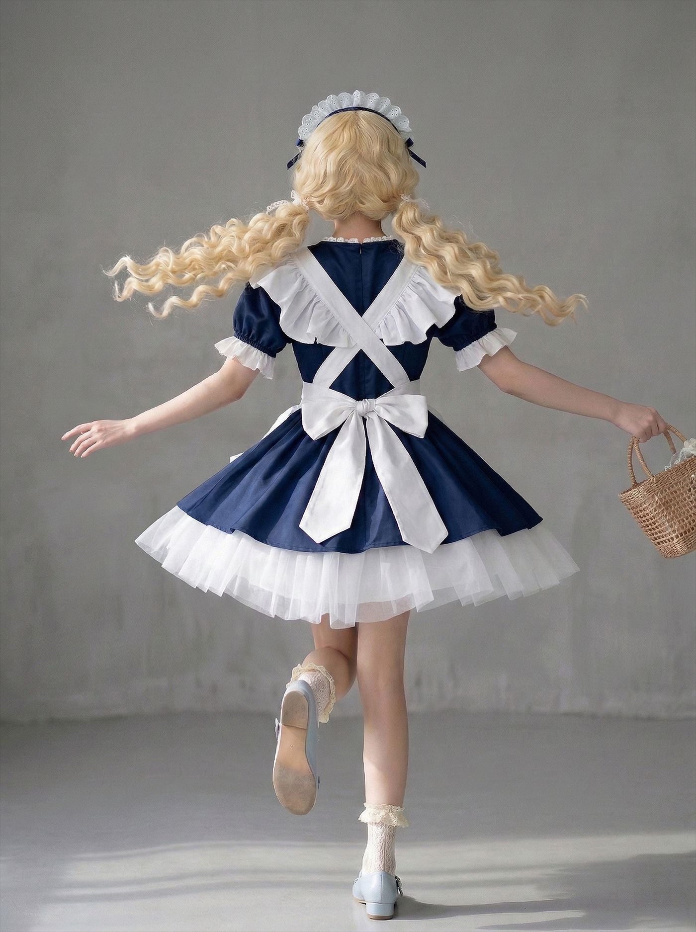Angel Maid Outfit Alice Lolita Dress Cosplay Café Uniform Dress