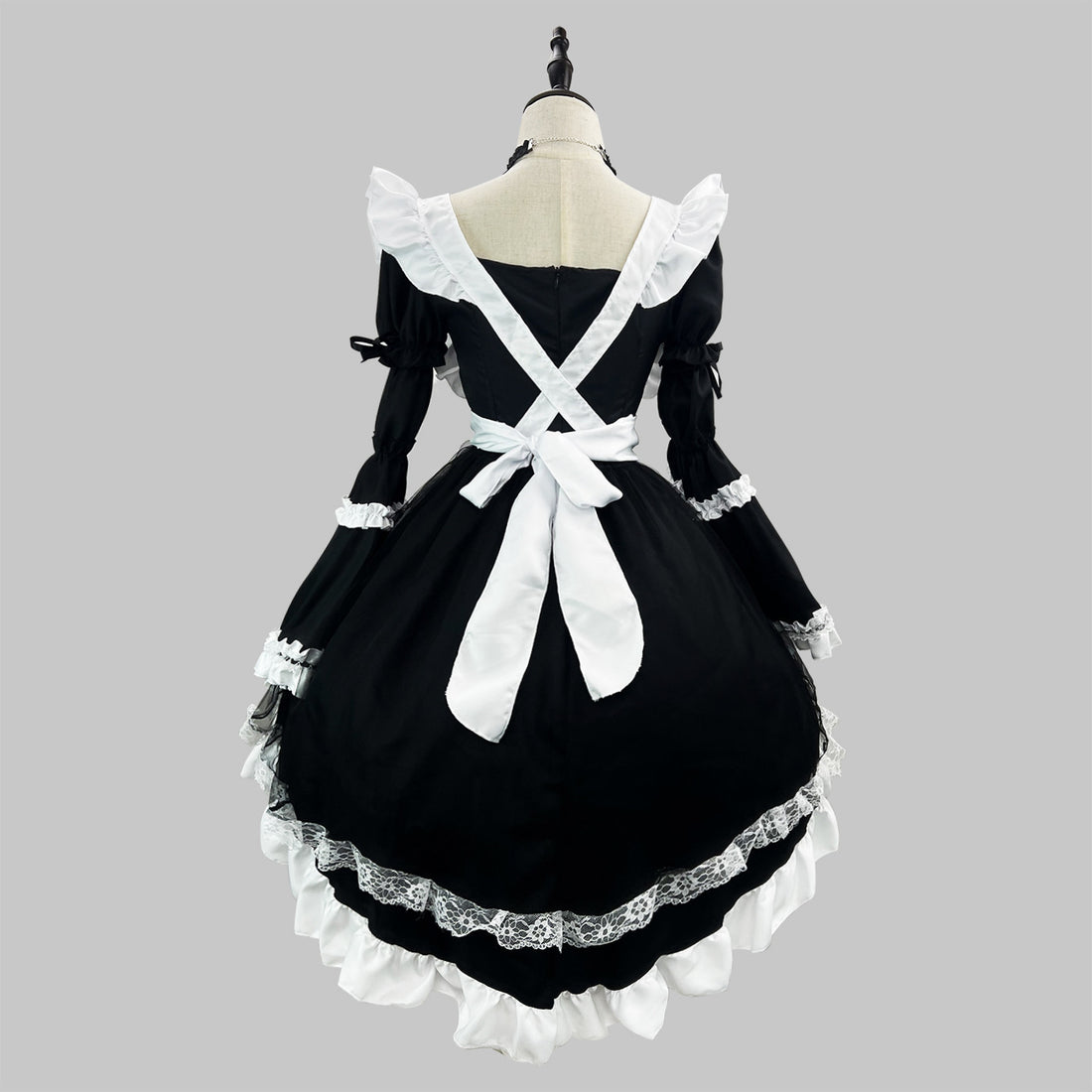 Otaku Dance Streamer Plus Size Maid Outfit Lolita Dress Costume