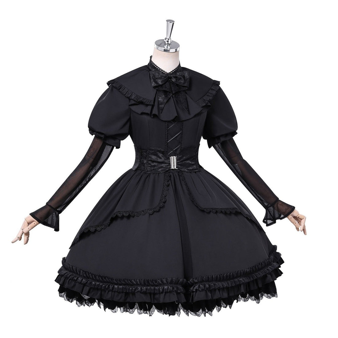Identity V Gardener Emma Woods Black White Waltz Cosplay Costumes Lolita Dress Halloween Party Outfit